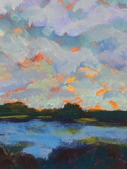 Orange Lake - 6"x 8"