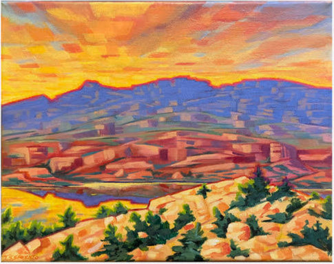 Out West - 14”x 11”
