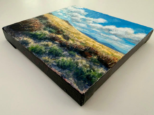 High Country Clouds | 6" x 6" Representational Acrylic Painting on Canvas