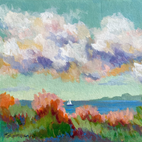 Good Day To Sail - 6"x 6"