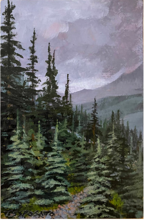 Trail to Blue Lake - 4”x 6”