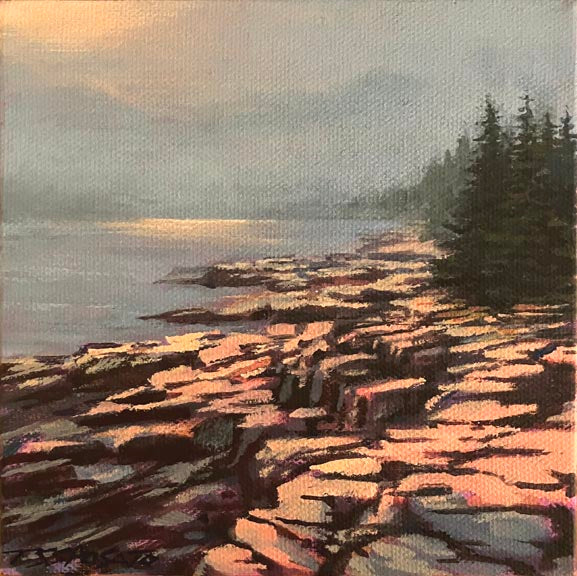 Acadia Coast Glow - 6”x 6”