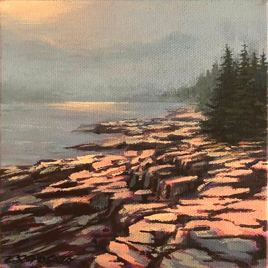Acadia Coast Glow - 6”x 6”