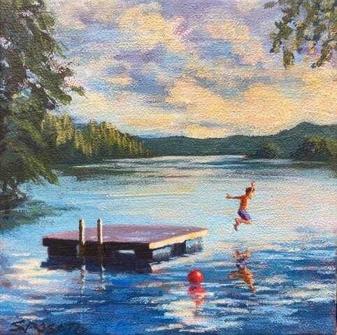 Camp Plunge - 6"x 6"