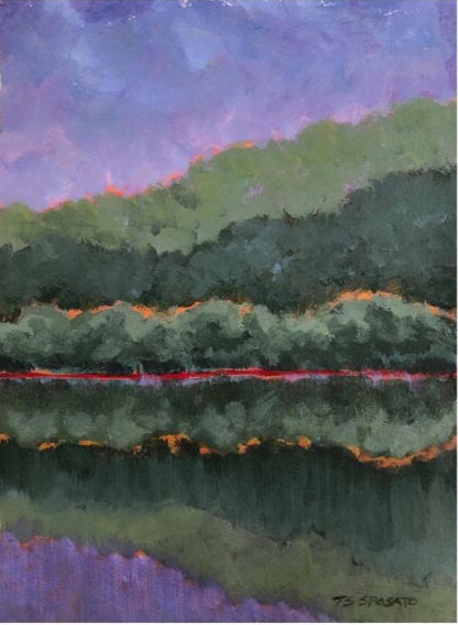 Lake Stripes - 8"x 10"