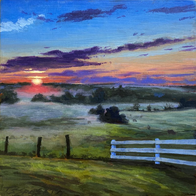 Set of 5: Martin Place Farm - 6”x 6”