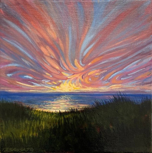 Octopus Sky - 8"x 8"