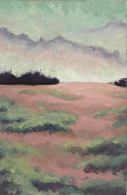 Purple Mountains - 4”x 6”