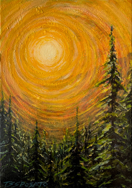Sunset Summet - 5”x 7”