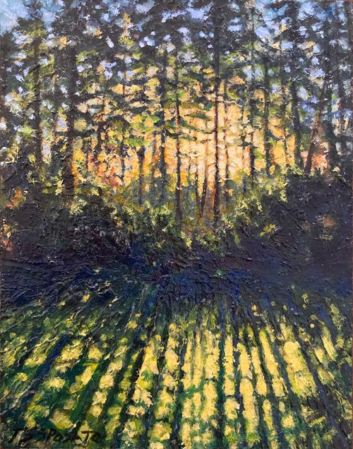 Through the Pines - 8"x 10"