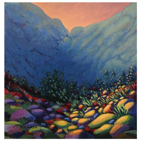Trip To Blue Mountain - 8"x 8"
