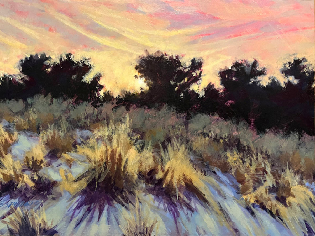 Winter Sun and Sand - 12”x 9”